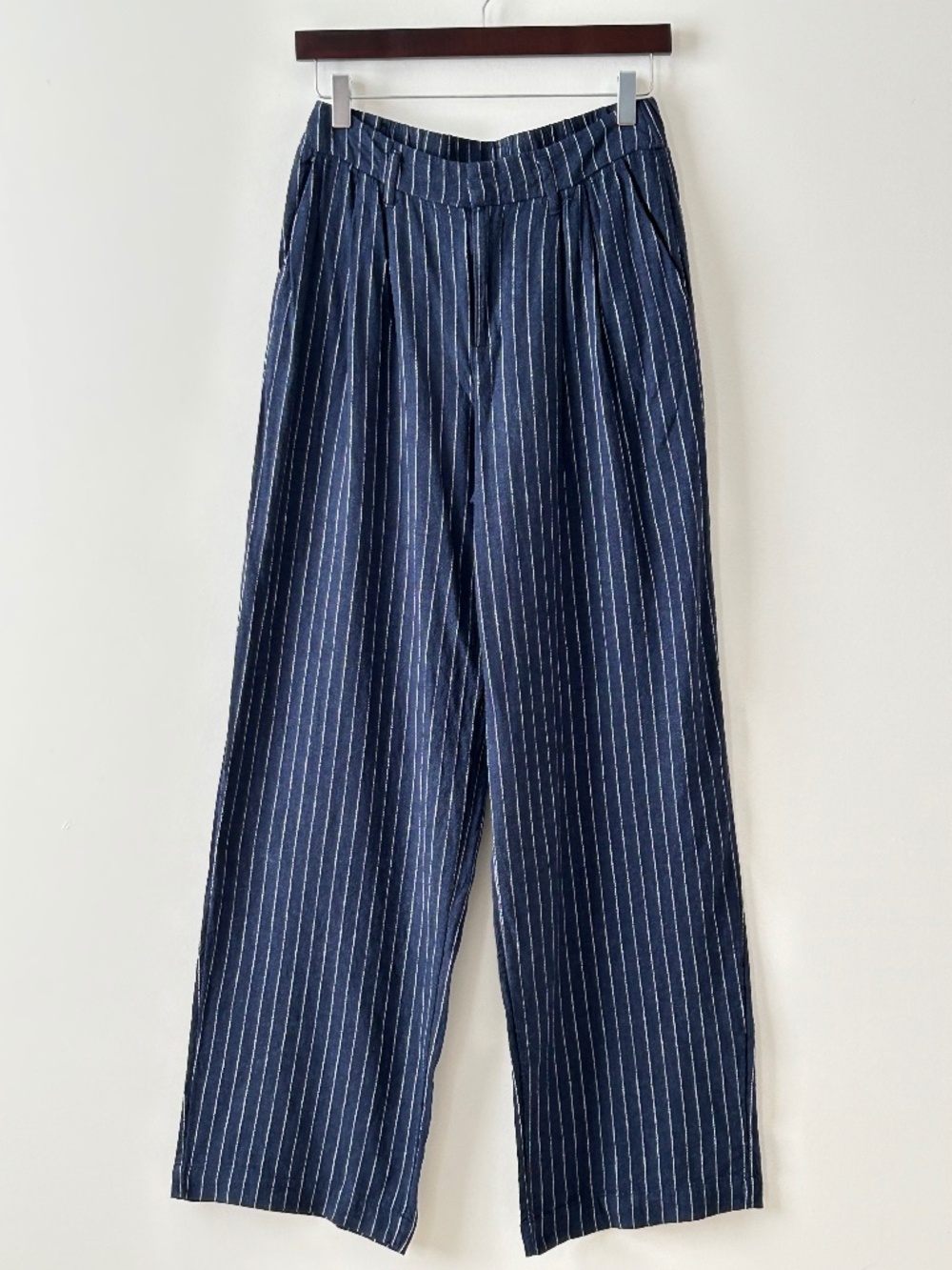 A New Day Striped Linen Blend Wide Leg Pants